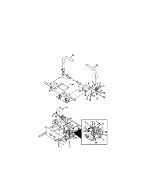 Lapbar/handles Diagram and Parts List for 247250030  Craftsman Engine