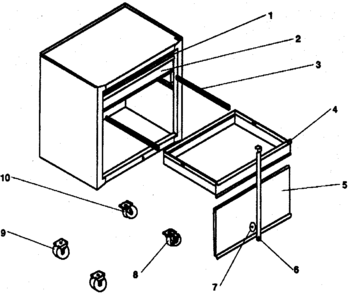 Part Location Diagram of A10219 Craftsman Caster