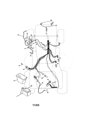 Electrical Diagram and Parts List for 917273400  Craftsman Lawn Tractor