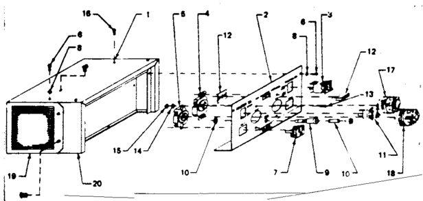 Control Panel Cover Diagram and Parts List for 580321831  Craftsman Engine