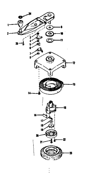 Self Starter No. 29362 Diagram and Parts List for 14330350  Craftsman Engine
