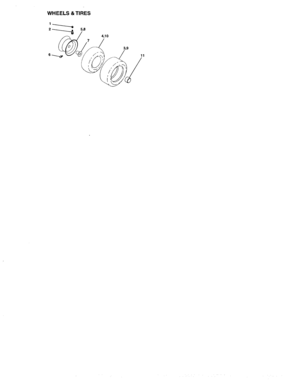 Wheels And Tires Diagram and Parts List for 917273763  Craftsman Lawn Tractor