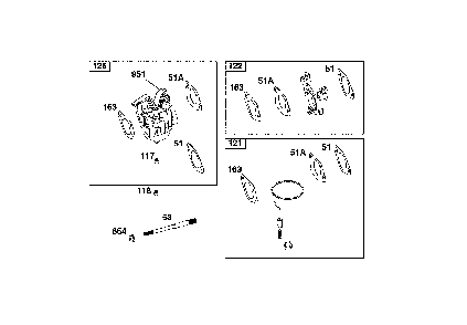Carburetor Diagram and Parts List for CMXGGAS030732  Craftsman Generator