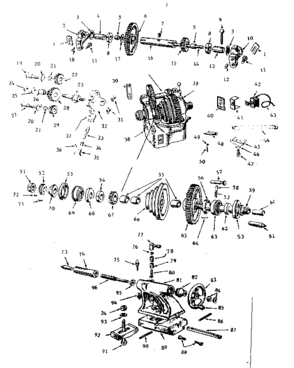 Part Location Diagram of 10-1546 Craftsman Tumbler gear