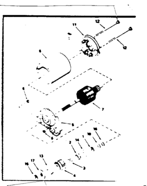 Electric Starter Diagram and Parts List for 143334132  Craftsman Engine