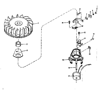 Magneto (wico Fw-2617) Diagram and Parts List for 14367250  Craftsman Engine