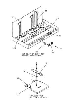 Lock Assy Diagram and Parts List for 706655782  Craftsman Tool Stand & Cart