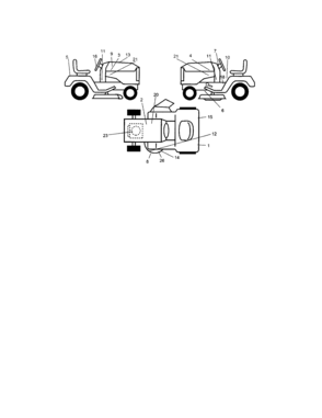 Decals Diagram and Parts List for 9172736402  Craftsman Lawn Tractor