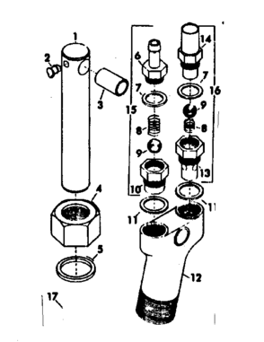 Pump Assembly Diagram and Parts List for 471450020  Craftsman Pressure Washer