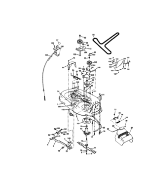 Mower Deck Diagram and Parts List for 917273402  Craftsman Lawn Tractor