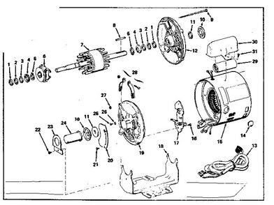Unit Diagram and Parts List for 11312550  Craftsman Engine