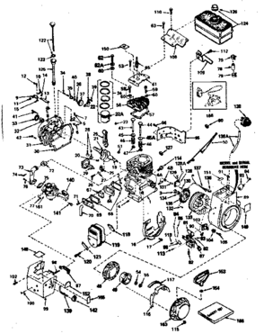 Engine Diagram and Parts List for 143756172  Craftsman Engine