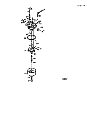 Carburetor 640086 Diagram and Parts List for 143640086  Craftsman Lawn Mower