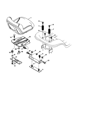 Part Location Diagram of 197520 Craftsman Seat Tc130 B