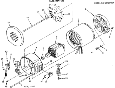 Part Location Diagram of 48066 Generac MANUAL SB68341