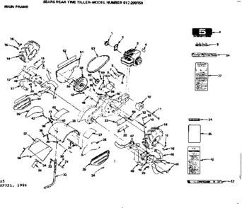 Part Location Diagram of 5142J Craftsman Decal