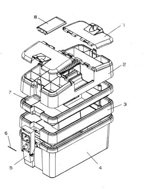 Tool Organizer Diagram and Parts List for 706593071  Craftsman Tool Stand & Cart