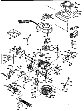 Replacement Parts Diagram and Parts List for 143945002  Craftsman Engine