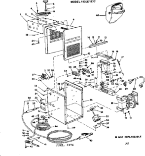 Part Location Diagram of 61279 Generac PC BOARD SUPPORT
