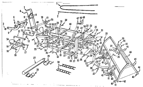 Replacement Parts Diagram and Parts List for 91761203  Craftsman Snow Blower