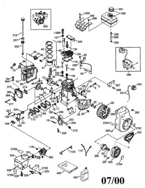 Part Location Diagram of 30318 Craftsman Lawn & garden equipment engine oil seal