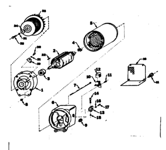 Stator Assembly Diagram and Parts List for 580320865  Craftsman Engine