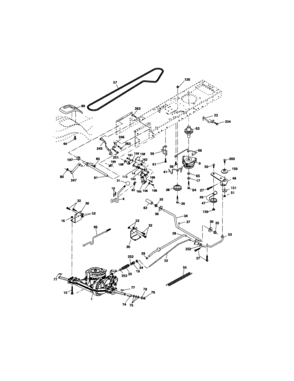 Ground Drive Diagram and Parts List for 917275902  Craftsman Lawn Tractor