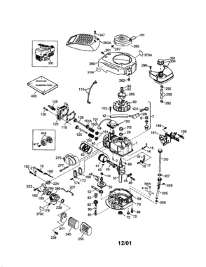 None Diagram and Parts List for 143016730  Craftsman Engine