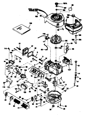 Engine Diagram and Parts List for 143384472  Craftsman Engine
