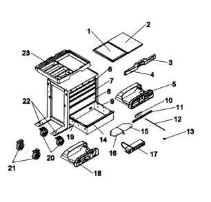 Part Location Diagram of M15496A1 Craftsman Module