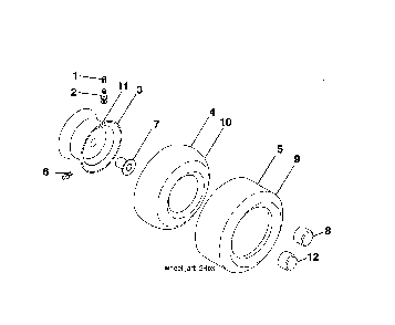 Wheels & tires Diagram and Parts List for 960420221  Craftsman Lawn Tractor