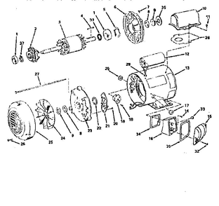 Unit Diagram and Parts List for 11312620  Craftsman Engine