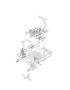 Lapbar Levers Diagram and Parts List for 247277750  Craftsman Engine
