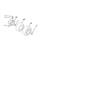 Wheels And Tires Diagram and Parts List for 917271552  Craftsman Lawn Tractor