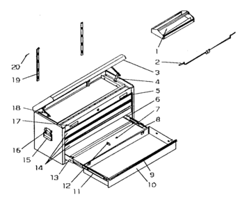 Part Location Diagram of T17659-ER Craftsman Lock bar