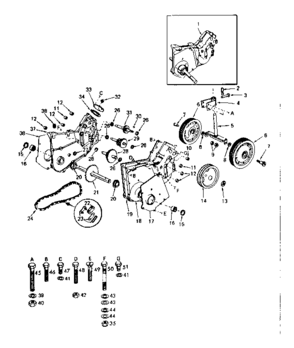 Transmission And Gauge Wheels Diagram and Parts List for 917TX220AR  Craftsman Tiller
