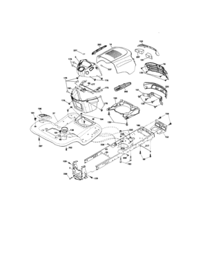 Chassis Diagram and Parts List for 917288141  Craftsman Lawn Tractor
