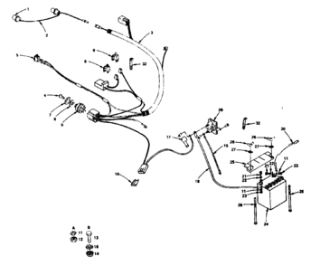 Electrical Diagram and Parts List for 917255741  Craftsman Lawn Tractor