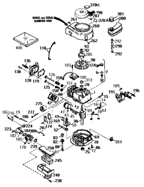 Engine 143.963504 Diagram and Parts List for 143963504  Craftsman Engine