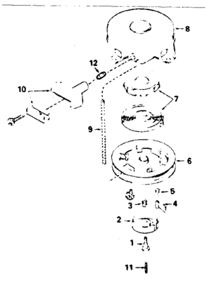 Rewind Starter No. 590420a Diagram and Parts List for 143381022  Craftsman Engine