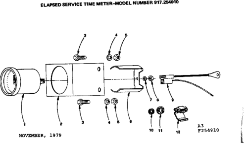 Replacement Parts Diagram and Parts List for 917254910  Craftsman Lawn Mower