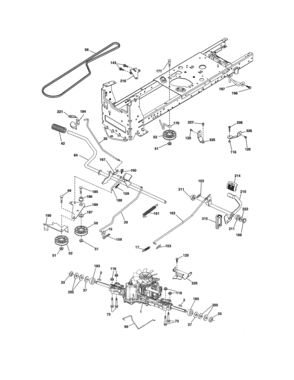 Ground Drive Diagram and Parts List for 917988270  Craftsman Lawn Tractor