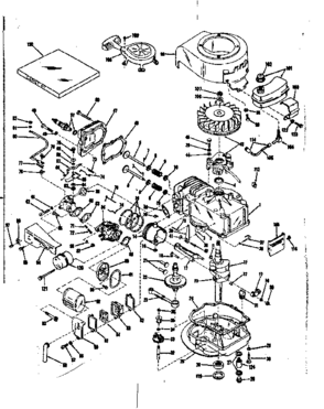 Basic Engine Diagram and Parts List for 14315301  Craftsman Engine