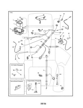 Electrical Diagram and Parts List for 917990040  Craftsman Lawn Tractor