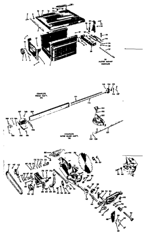 Unit Diagram and Parts List for 11322170  Craftsman Saw