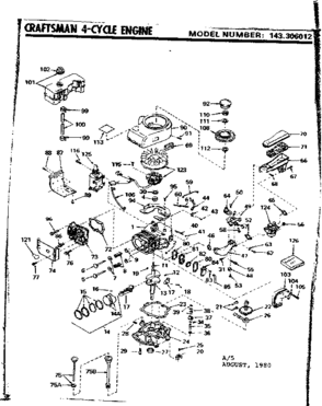 Part Location Diagram of 610972 Craftsman Magneto