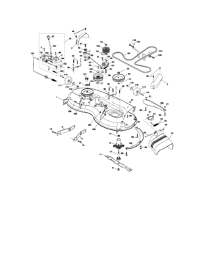 Mower Deck Diagram and Parts List for 917287280  Craftsman Lawn Tractor