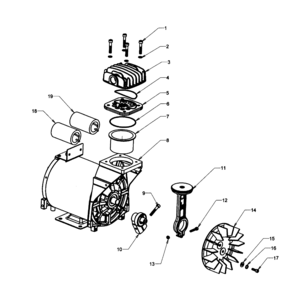 Part Location Diagram of E104441 Husky Kit, Eccentric & Bearing