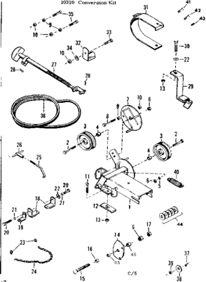 Part Location Diagram of 10077 Craftsman Popper belt