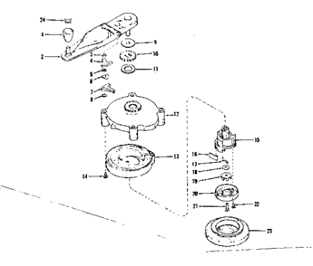 No-pull Starter Diagram and Parts List for 143124051  Craftsman Engine